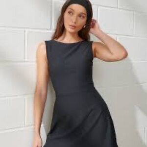 Abercrombie YPB sculptlux slash dress cheetah print